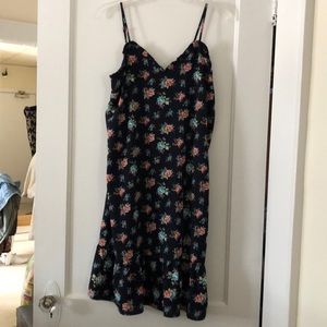 Monteau navy floral summer dress